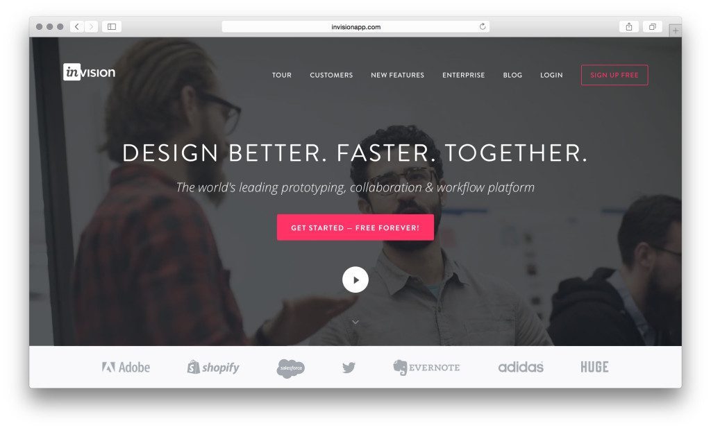 invision prototyping tool
