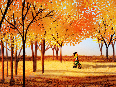 autumn digital illustration