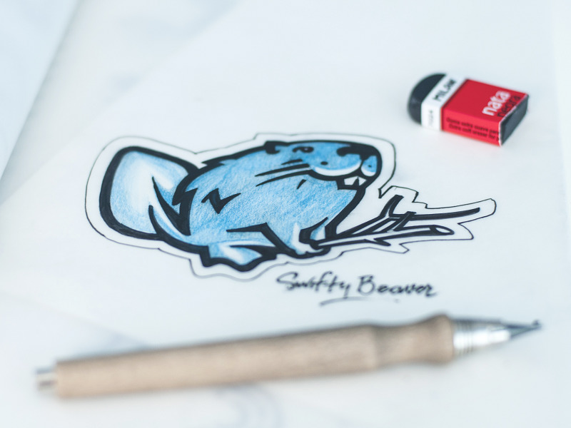 swiftybeaver mascot tubik studio design