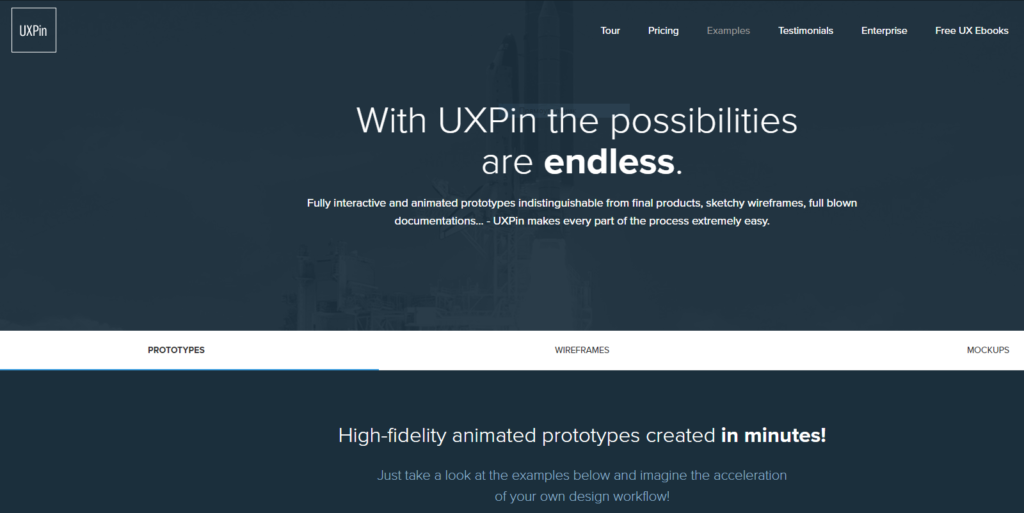 uxpin prototyping tool