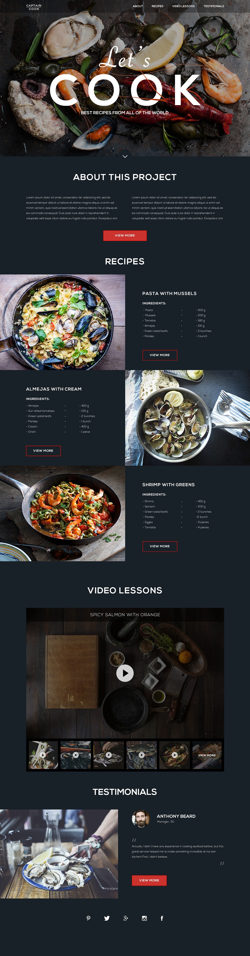 Recipes_cooking_website_design