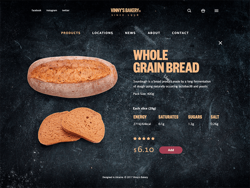 bakery-website-product-page-ui