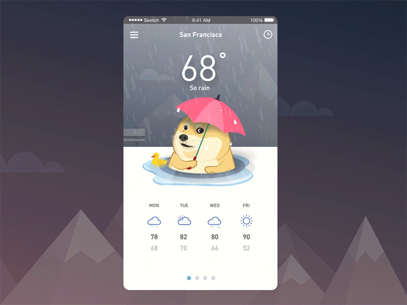 Unusual-weather-app