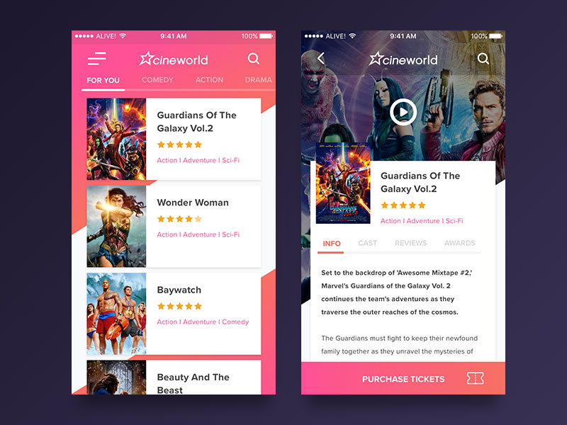 cinema-app-UI-concept