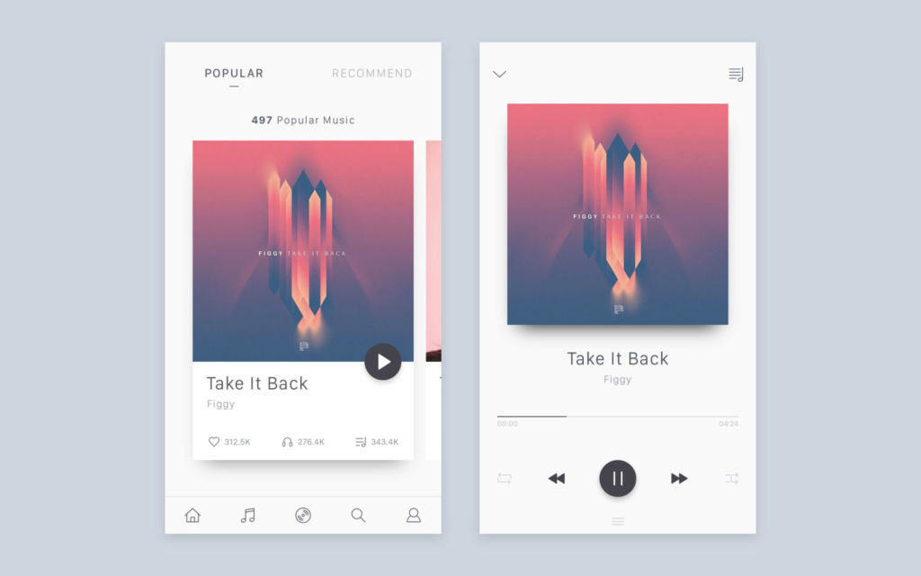 minimalistic-music-app