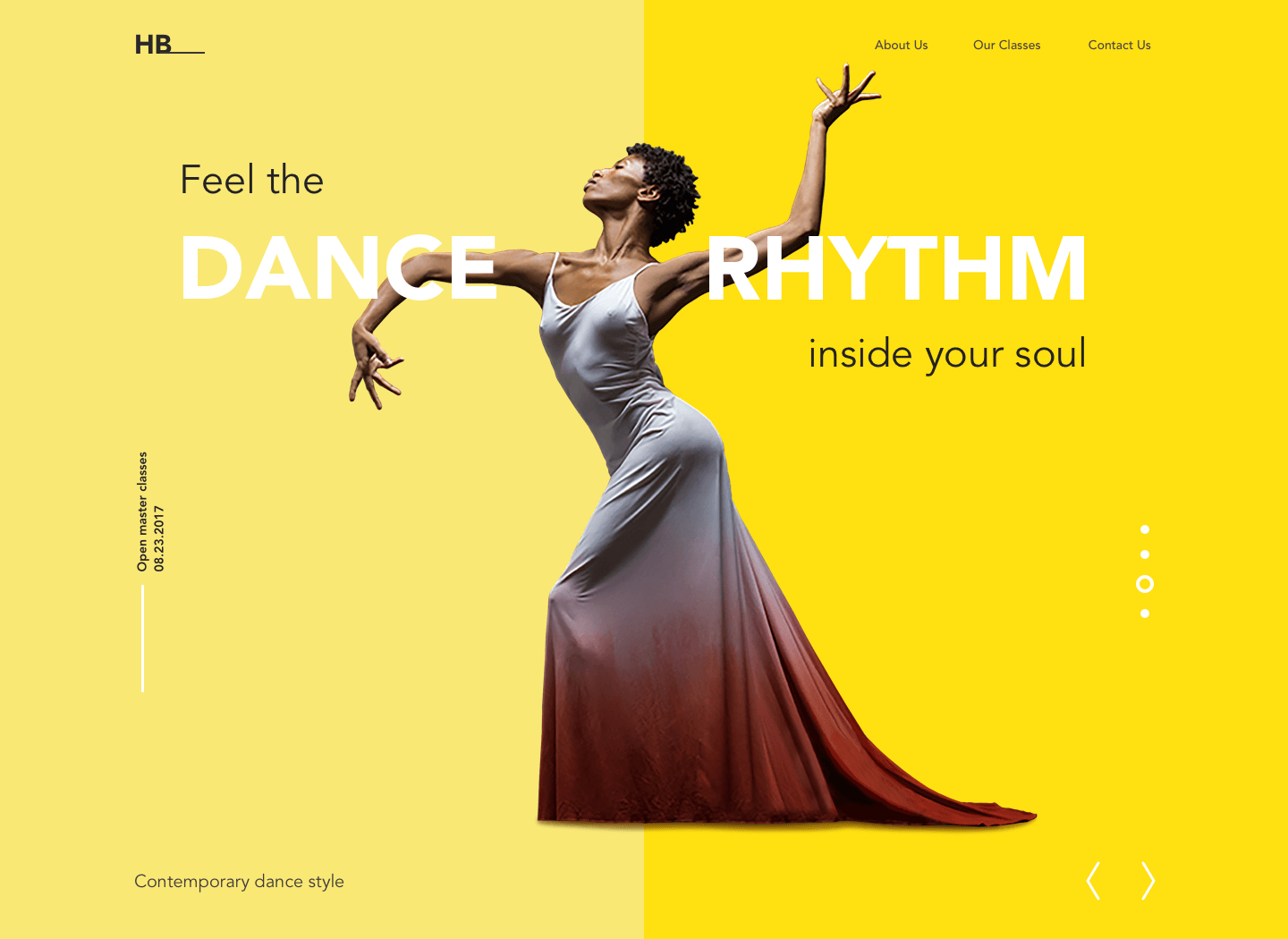 dance academy web design