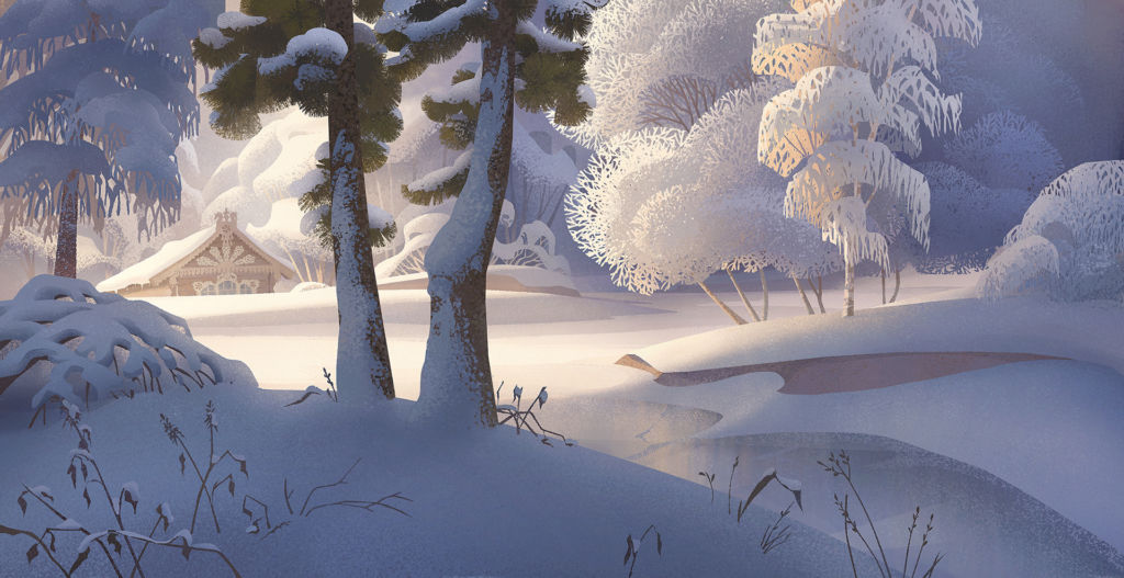 digital illustration winter