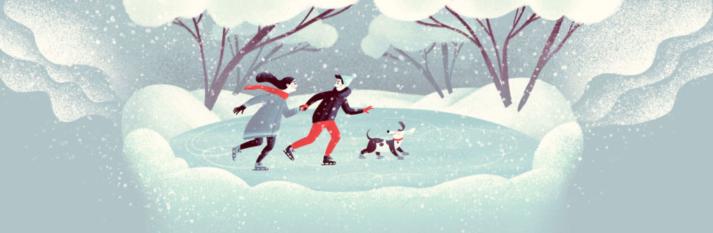 winter illustration digital art