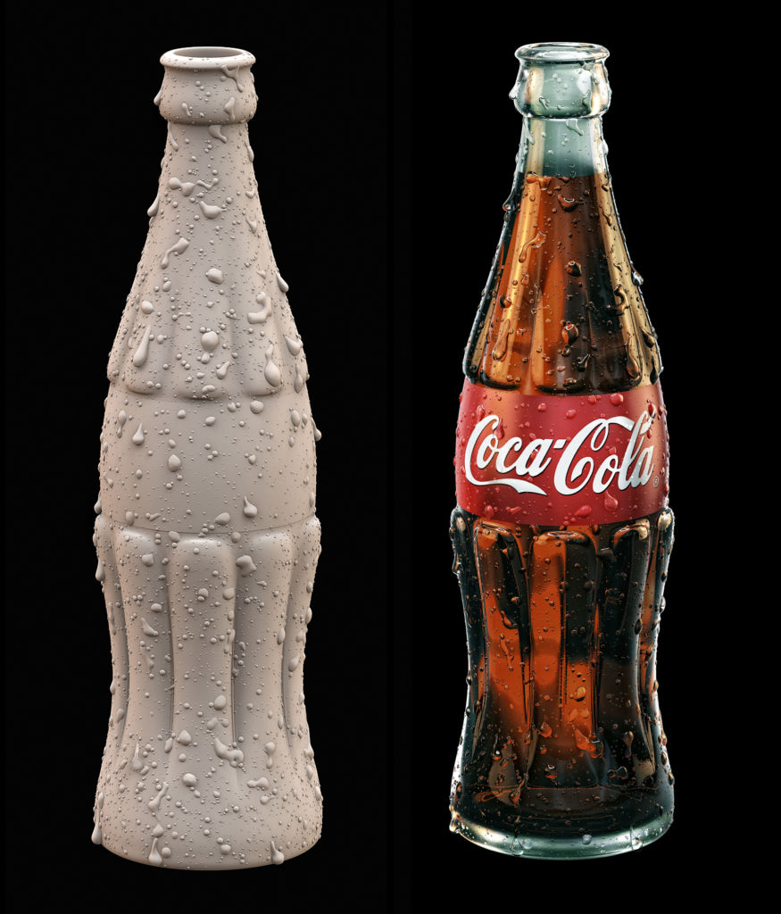 coca cola 3D art