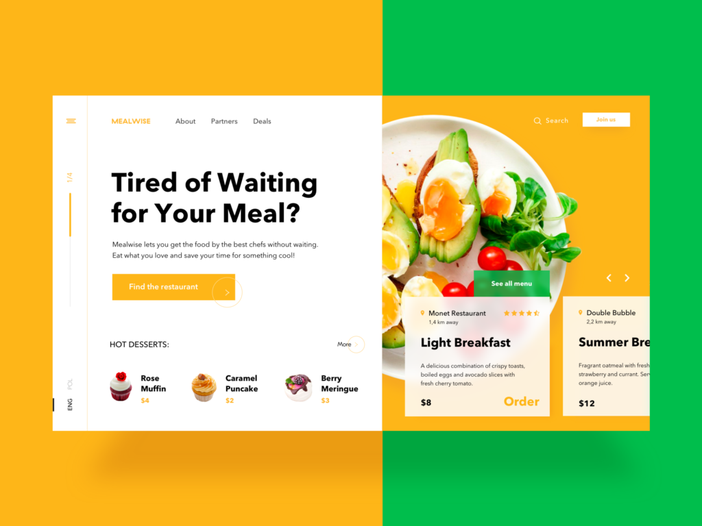 food order website design