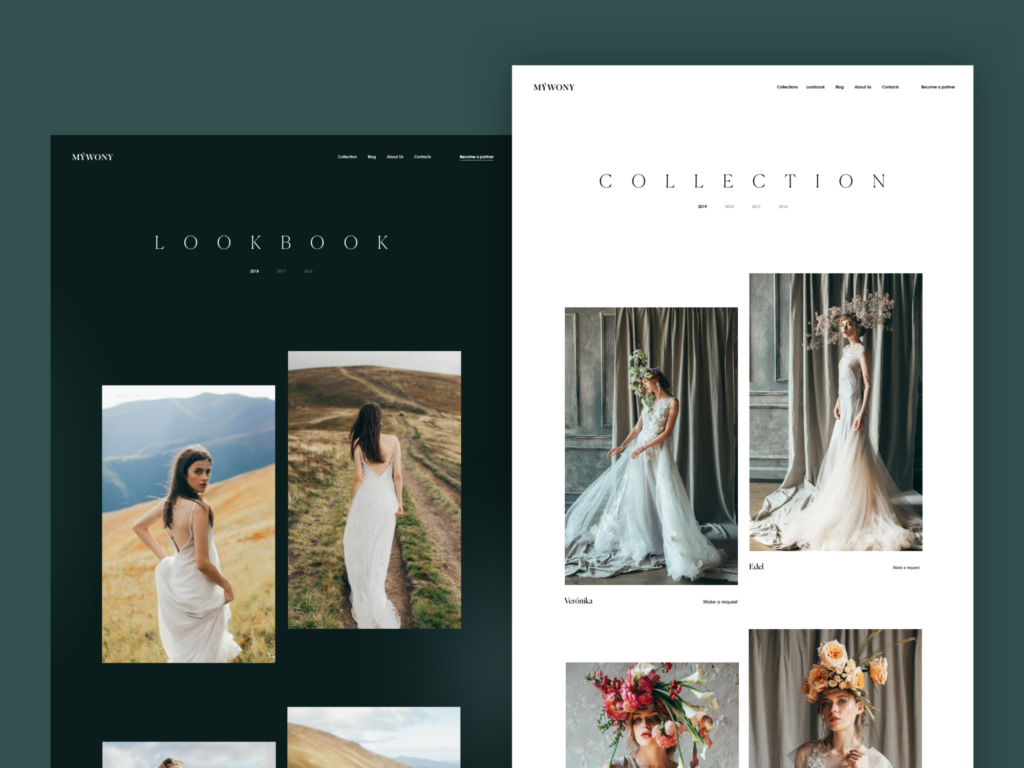 webdesign wedding dresses