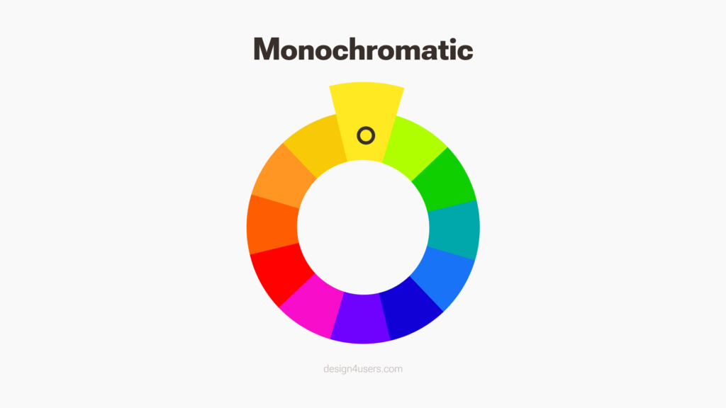 color scheme monocromatic design4users