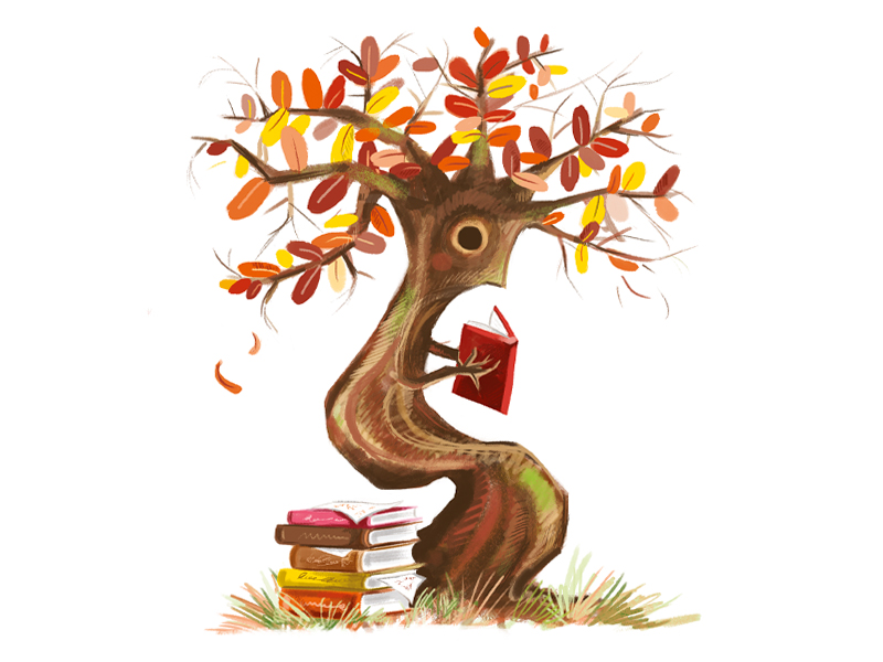 fall character illustration