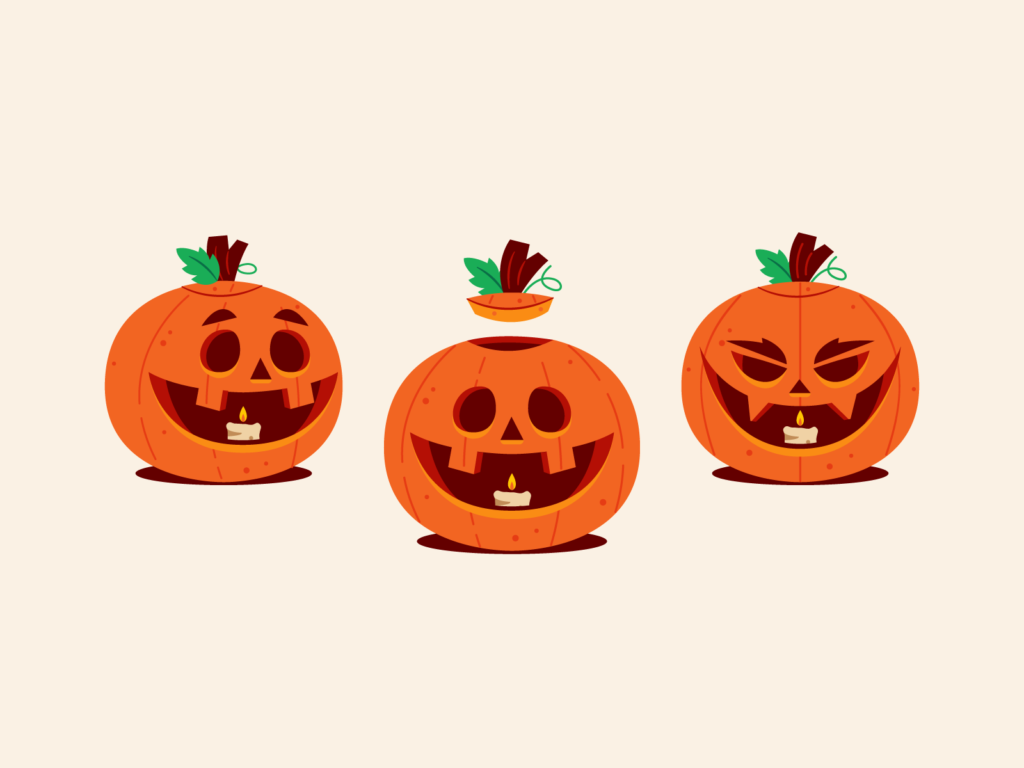 pumpkin halloween illustration
