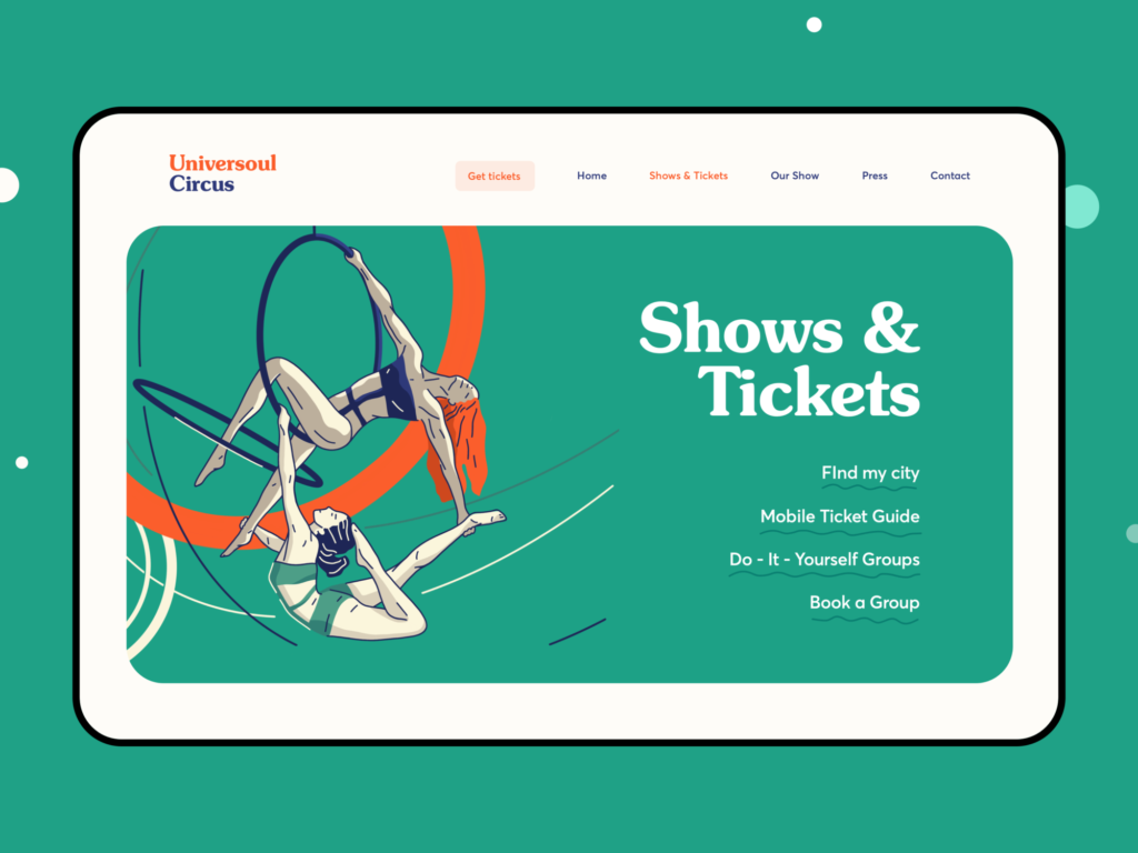 event landing page