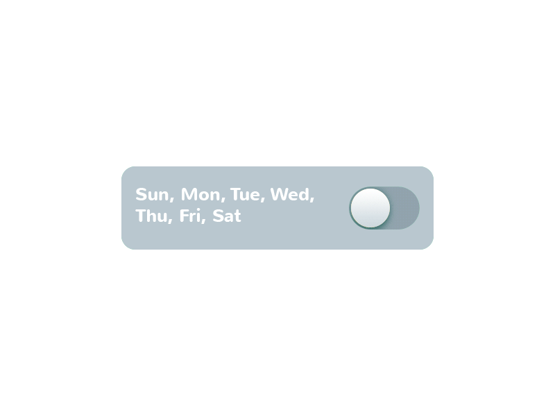 Switch design toonie alarm app