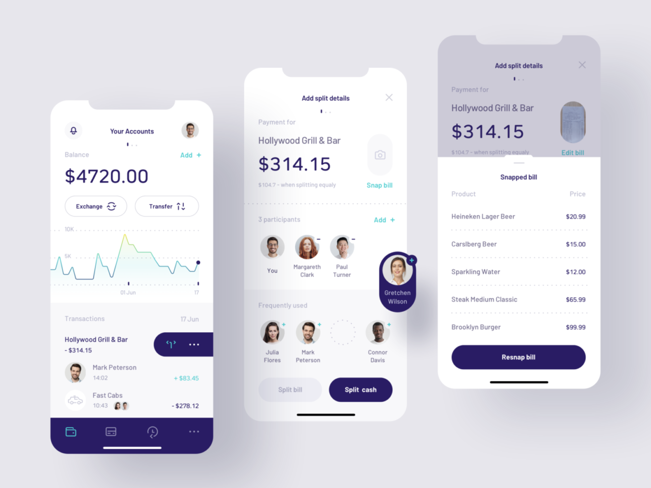 Foot the Bill: Inspiring UI Designs for Finance Apps