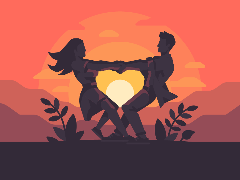 День Святого Валентина: 30 цифровых иллюстраций о любви