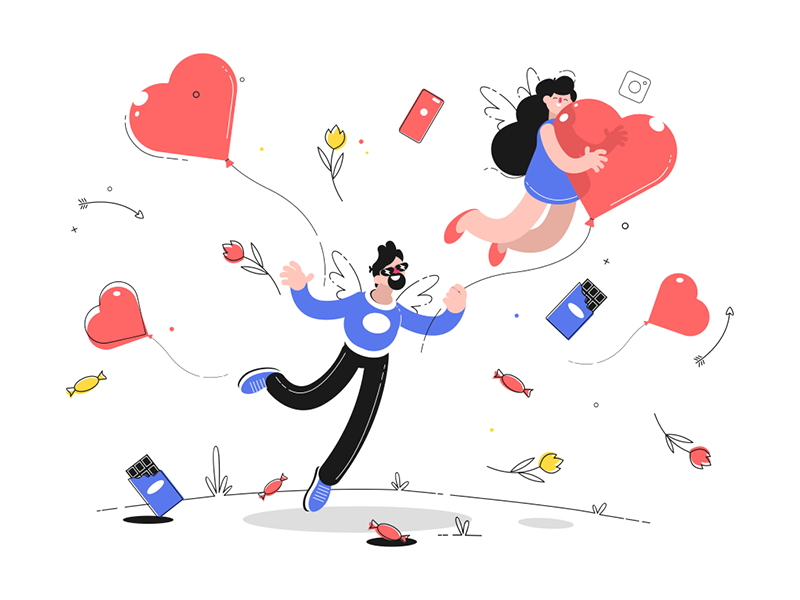 valentine day illustration