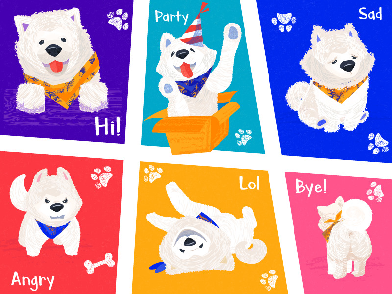 nord funny dog stickers tubik_design