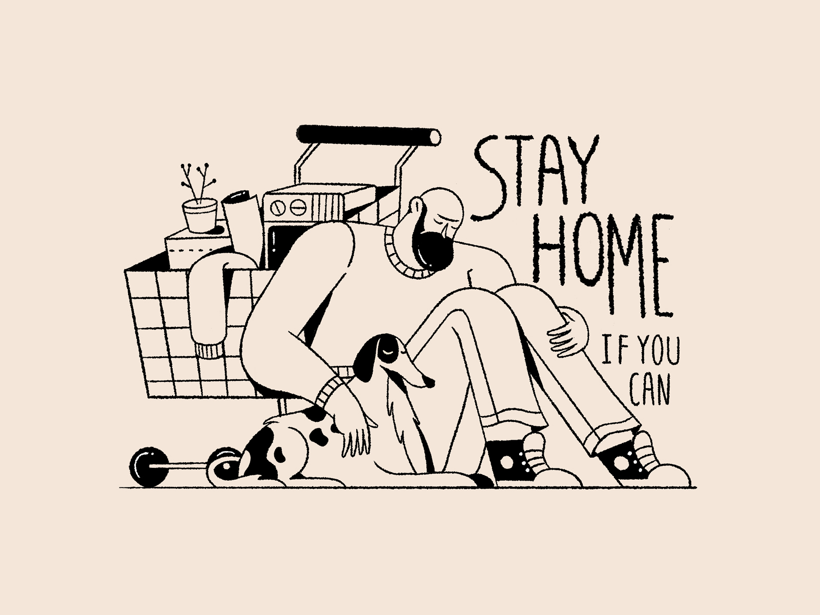 stay home art