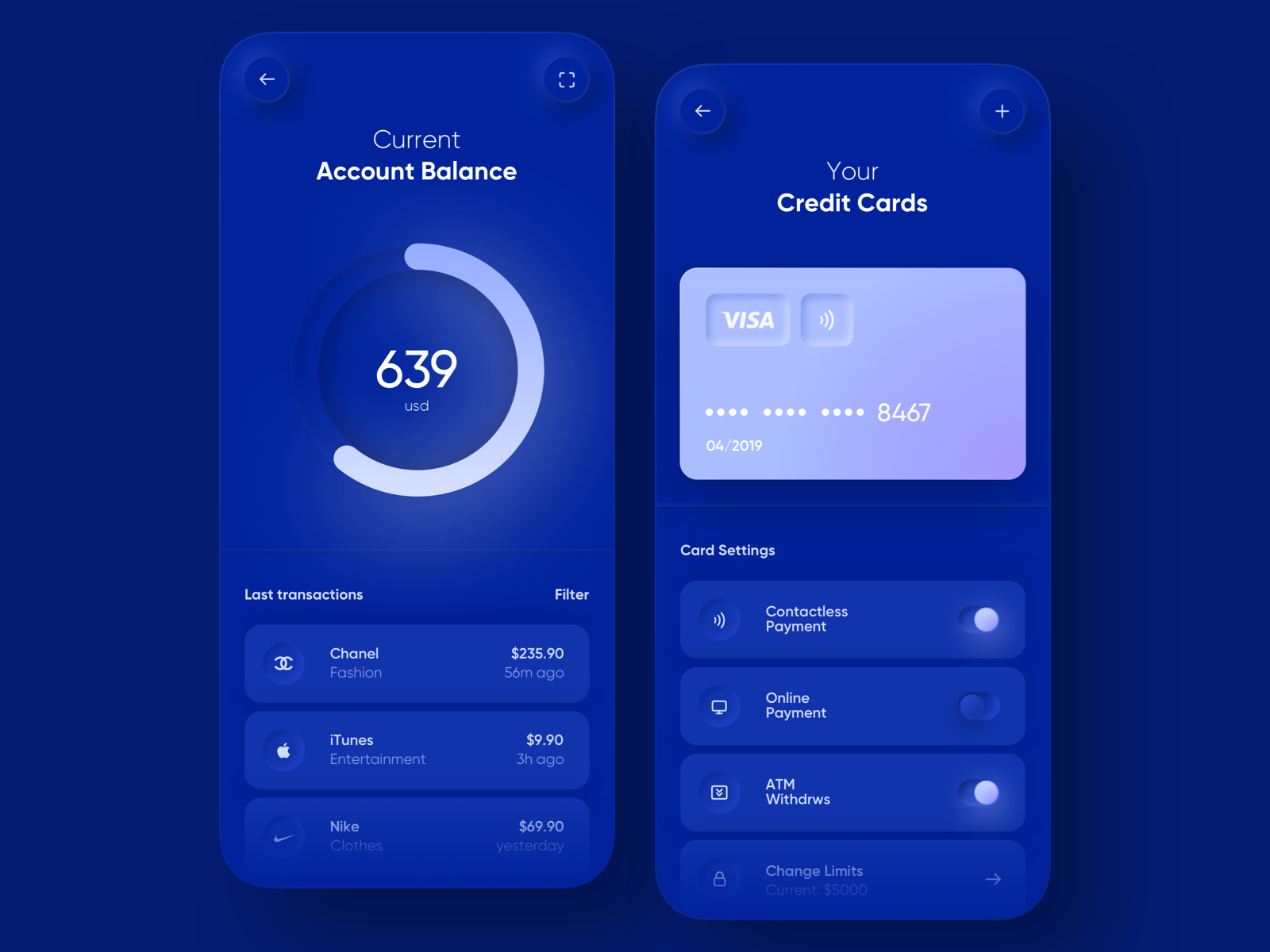 banking app design