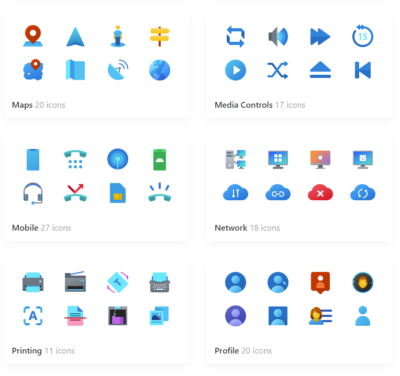 Icons8 Released About 1000 Icons in New Style Inspired by Fluent Design