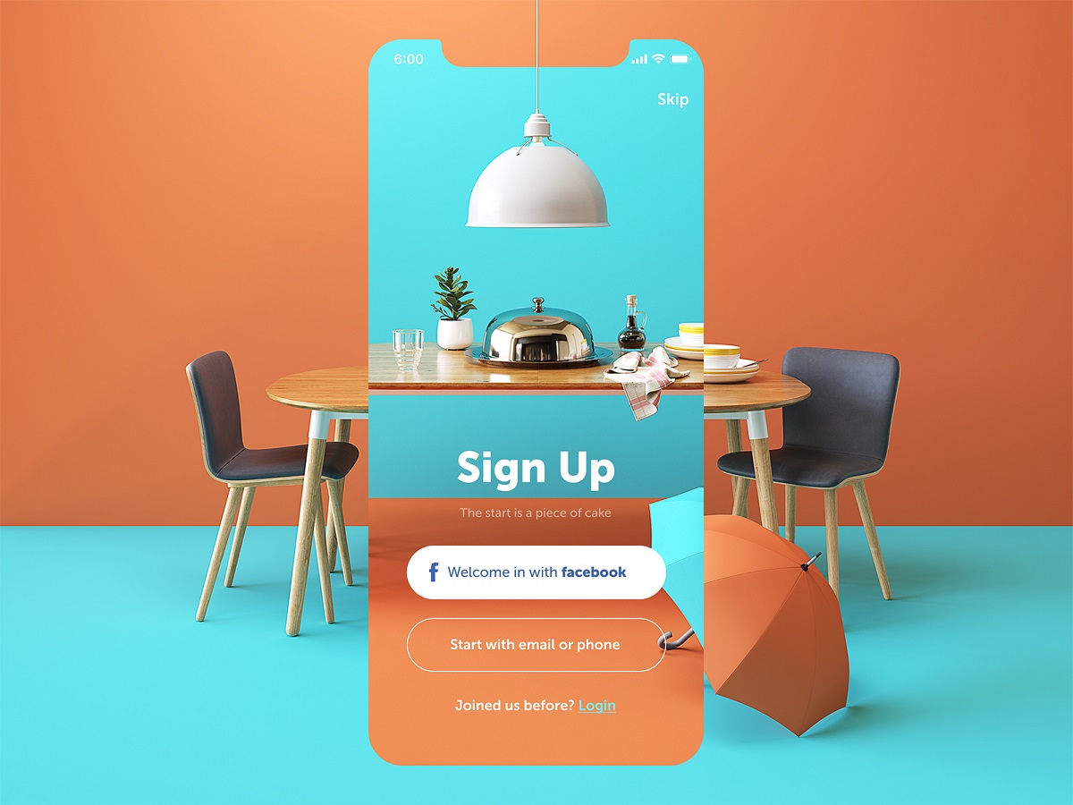restaurant app UI copywriting tubik