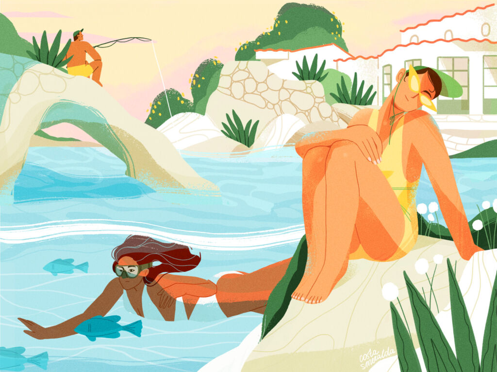 summer holiday illustration