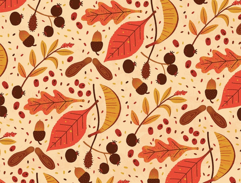 autumn pattern illustration