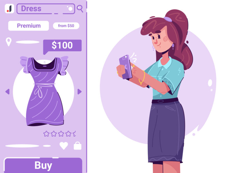 Shop Till You Drop: 20+ Bright Shopping Illustrations | Design4Users