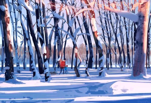 Snowy Art: Fresh Collection of Winter Illustrations — Design4Users