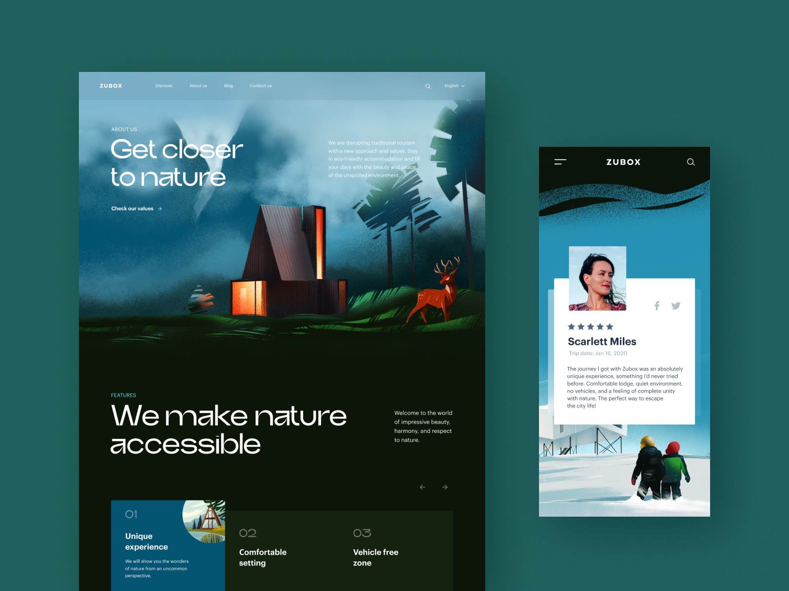 ecotourism website design tubik studio