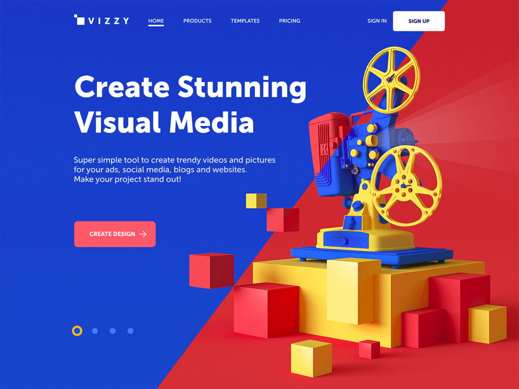 visual media creator website_tubik