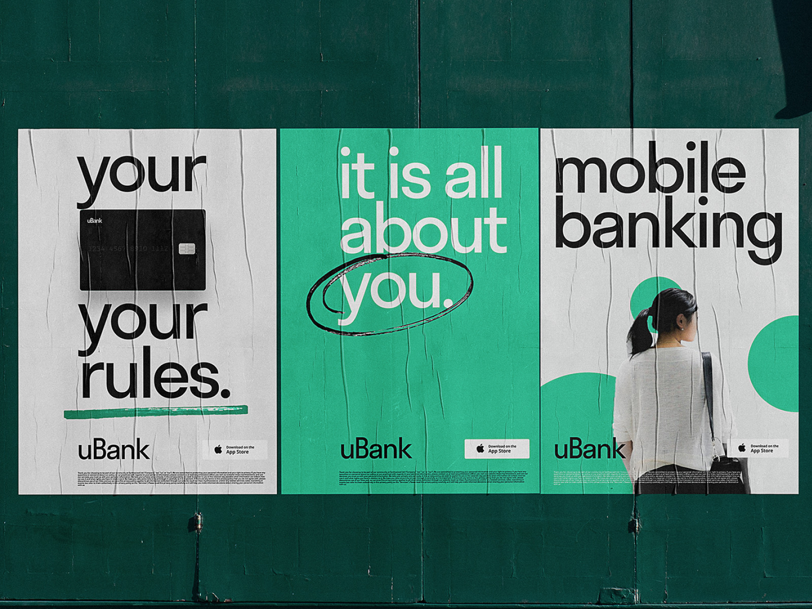 mobile banking posters