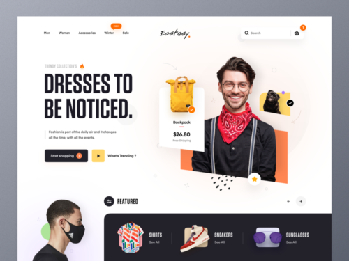 UI Inspiration: 20+ Web Design Concepts for E-Commerce — Design4Users