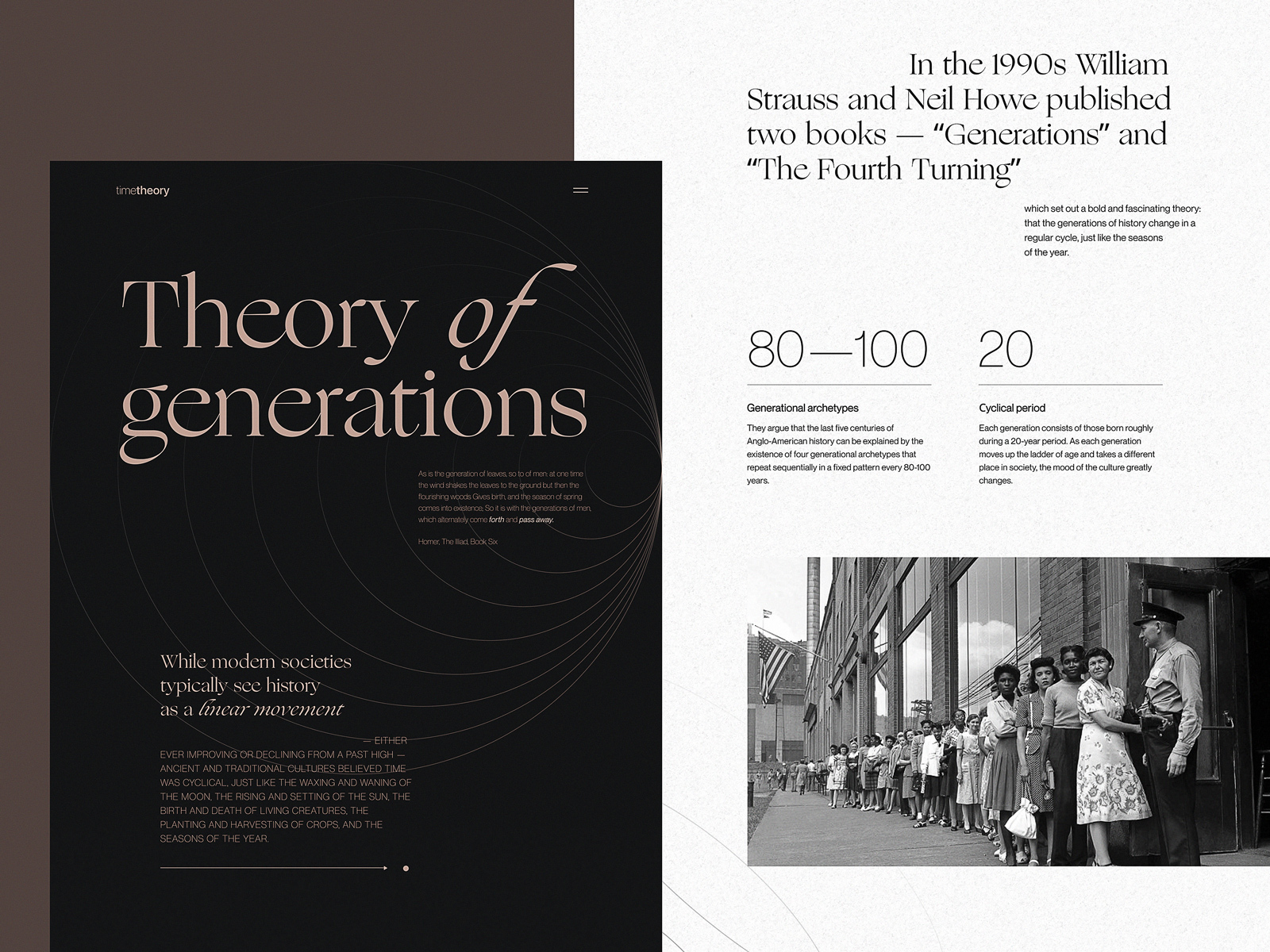 generations editorial website tubik design