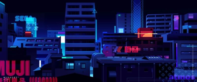 Urban Art Neon City Illustrations By Digital Artist Romain Trystram