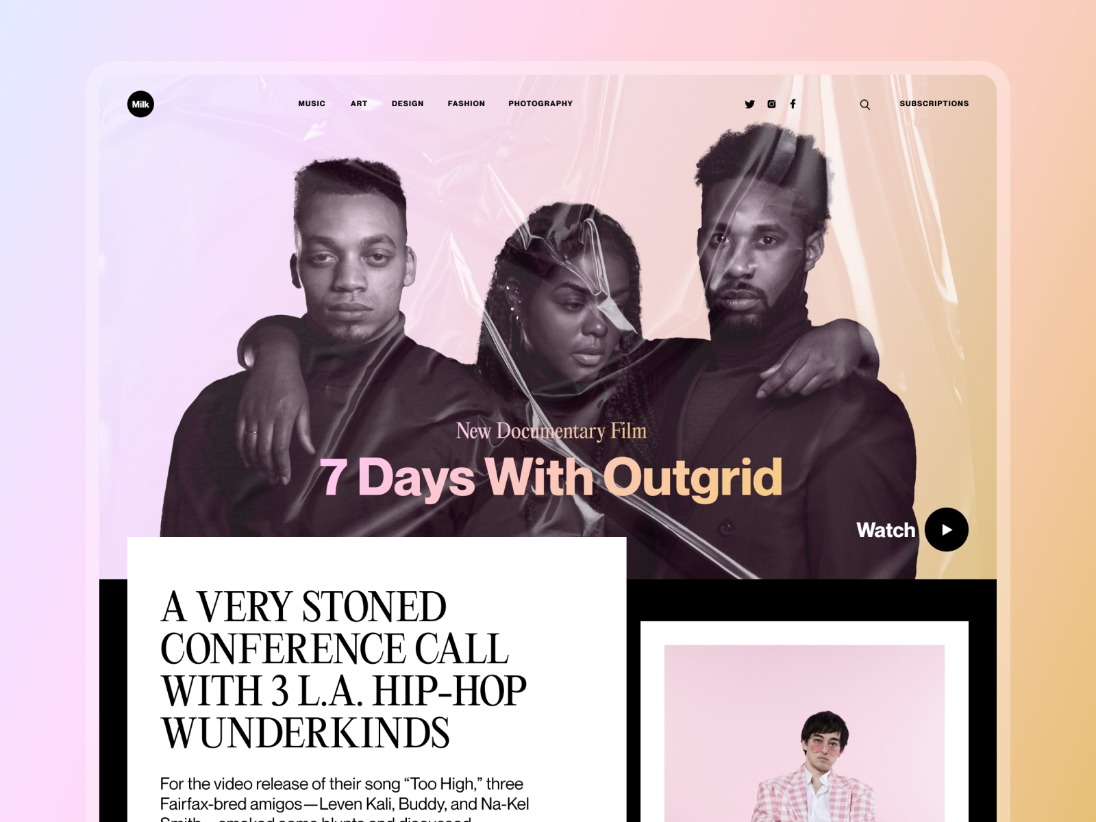 online-magazine-design-concept