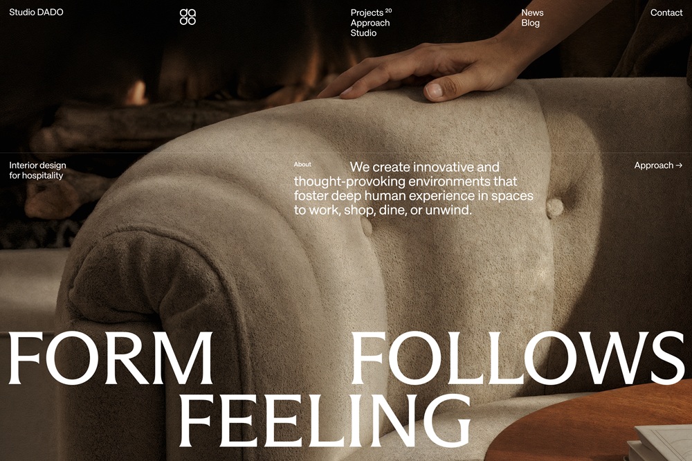studio dado portfolio website design4users