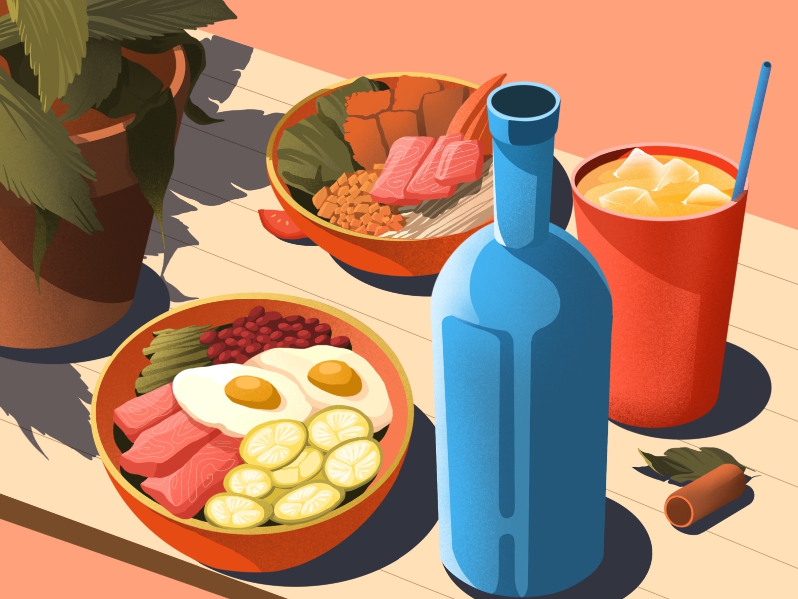 food illustration helen lee