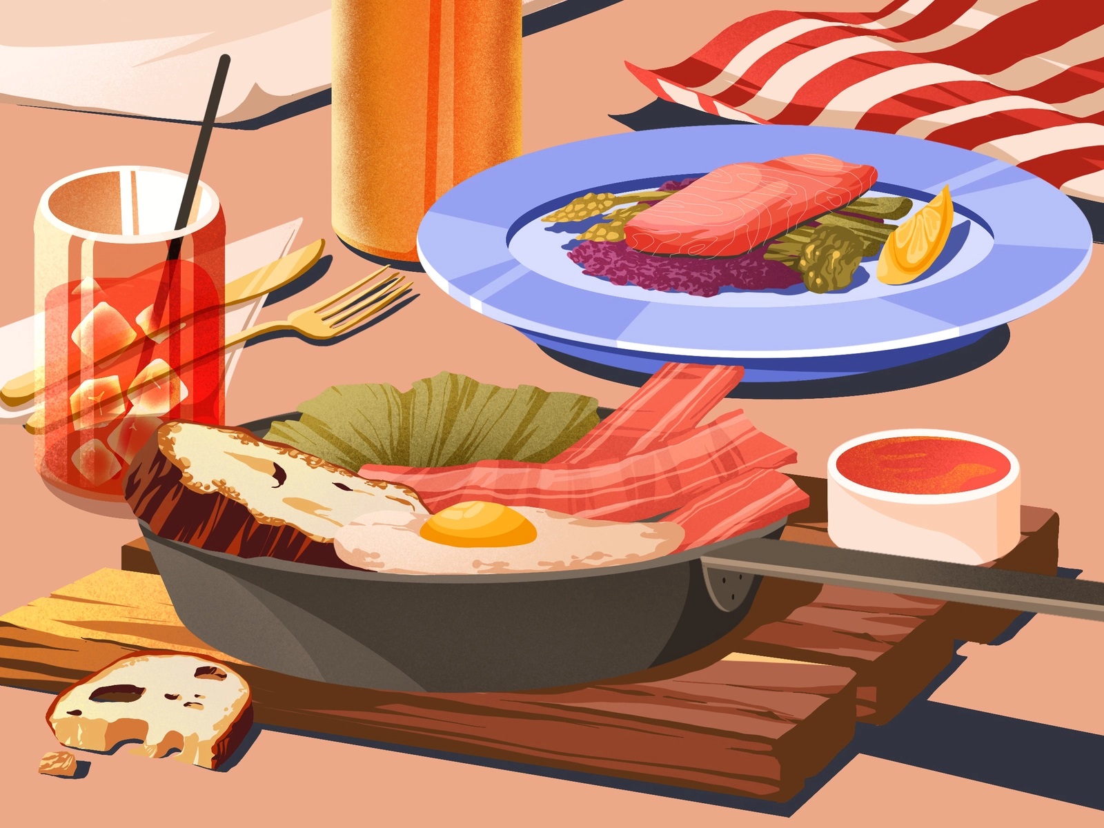 helen lee food illustration 8