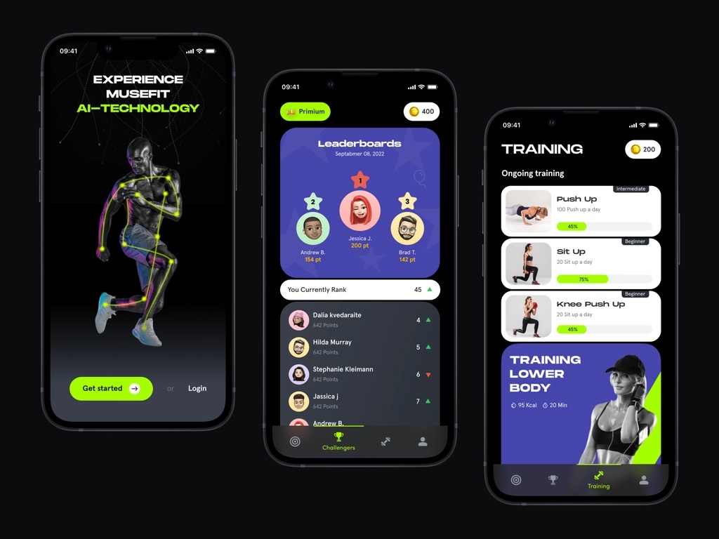 fitness app by musemind