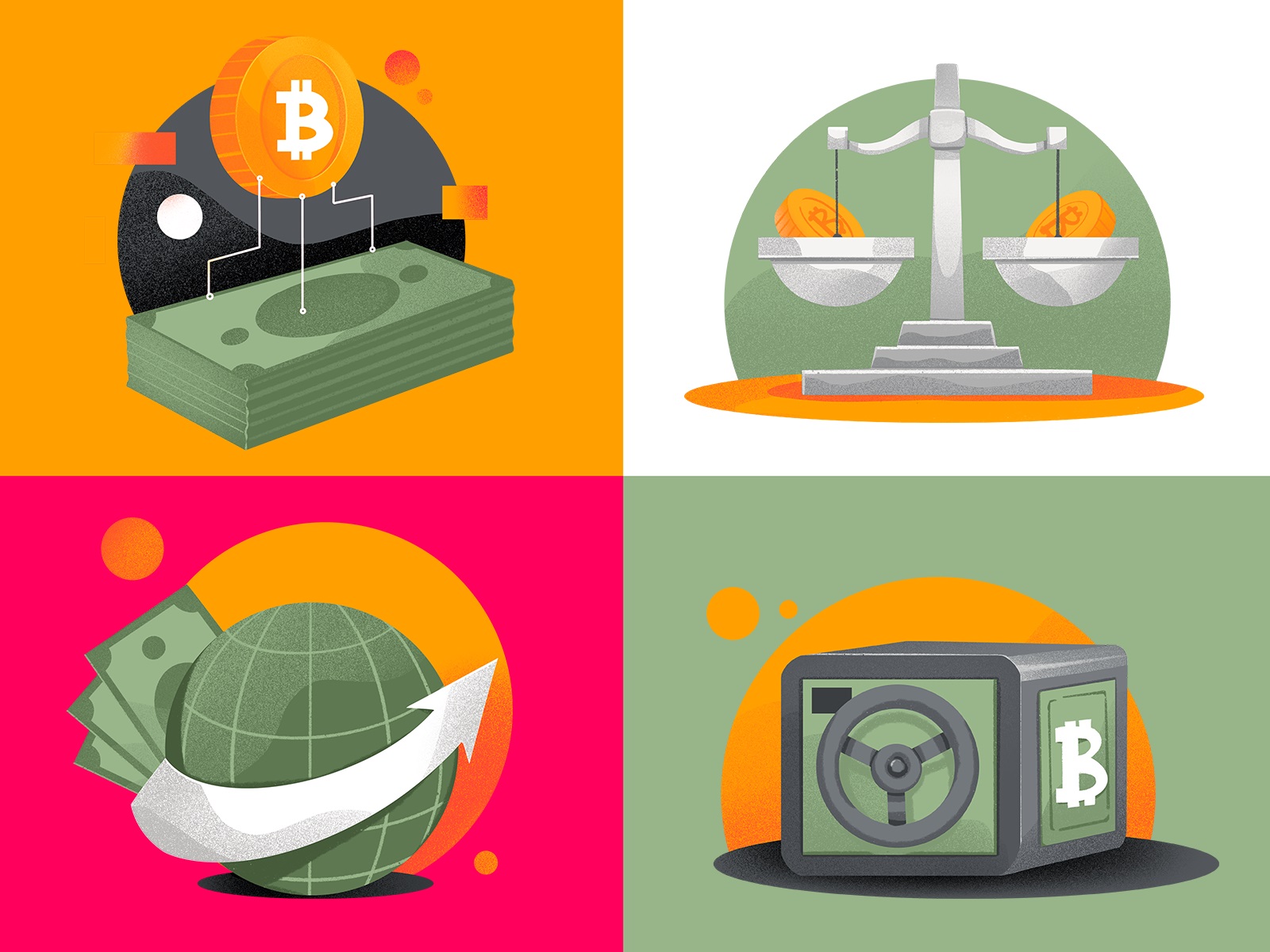 real bitcoin website illustration tubik