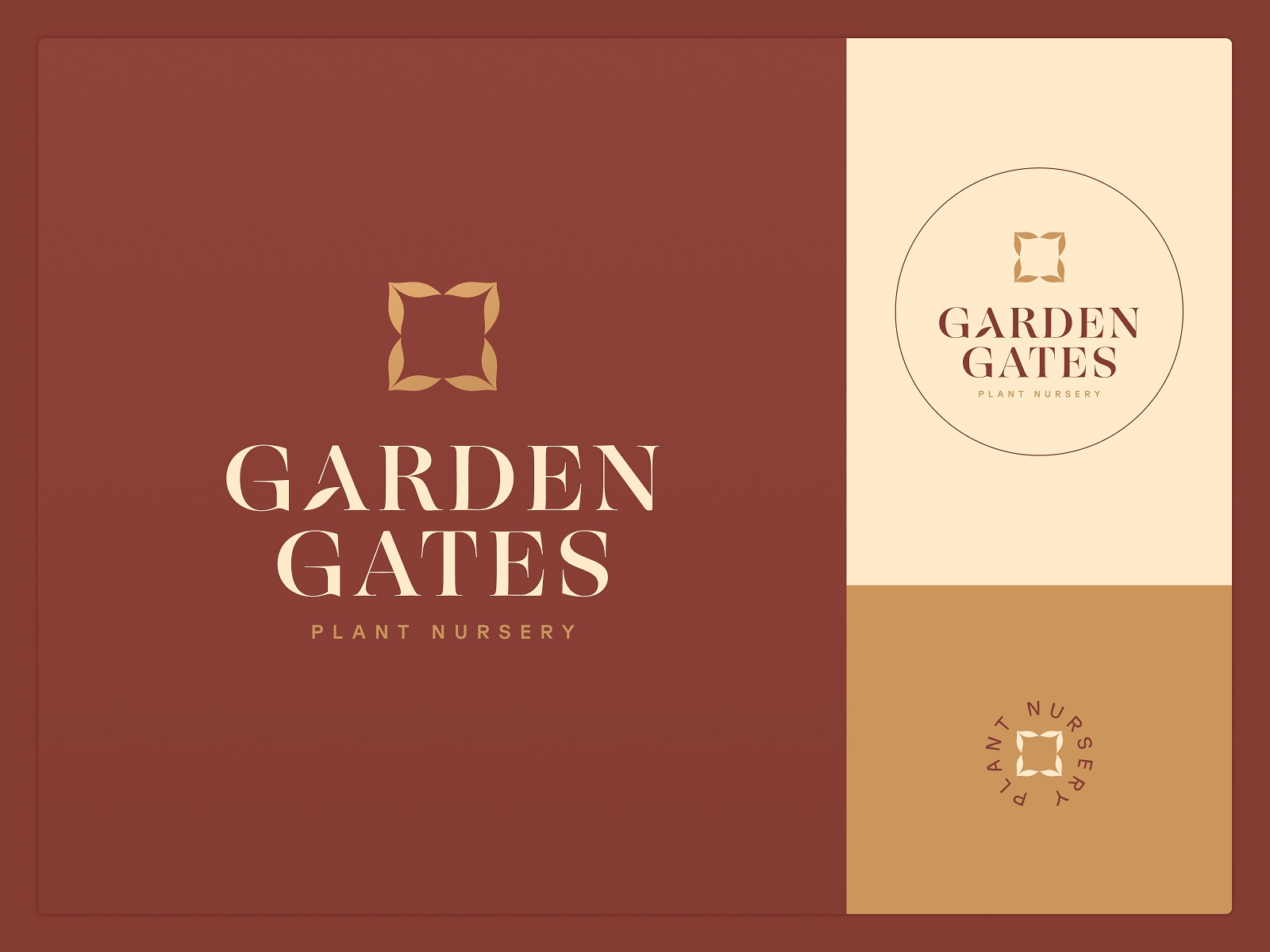 garden center logo design tubik