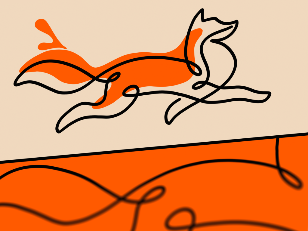 lineart illustrations tubik arts fox