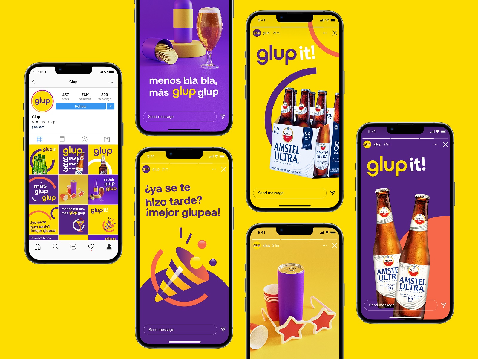 Case Study: Glup. Branding and UX Design for Delivery Application