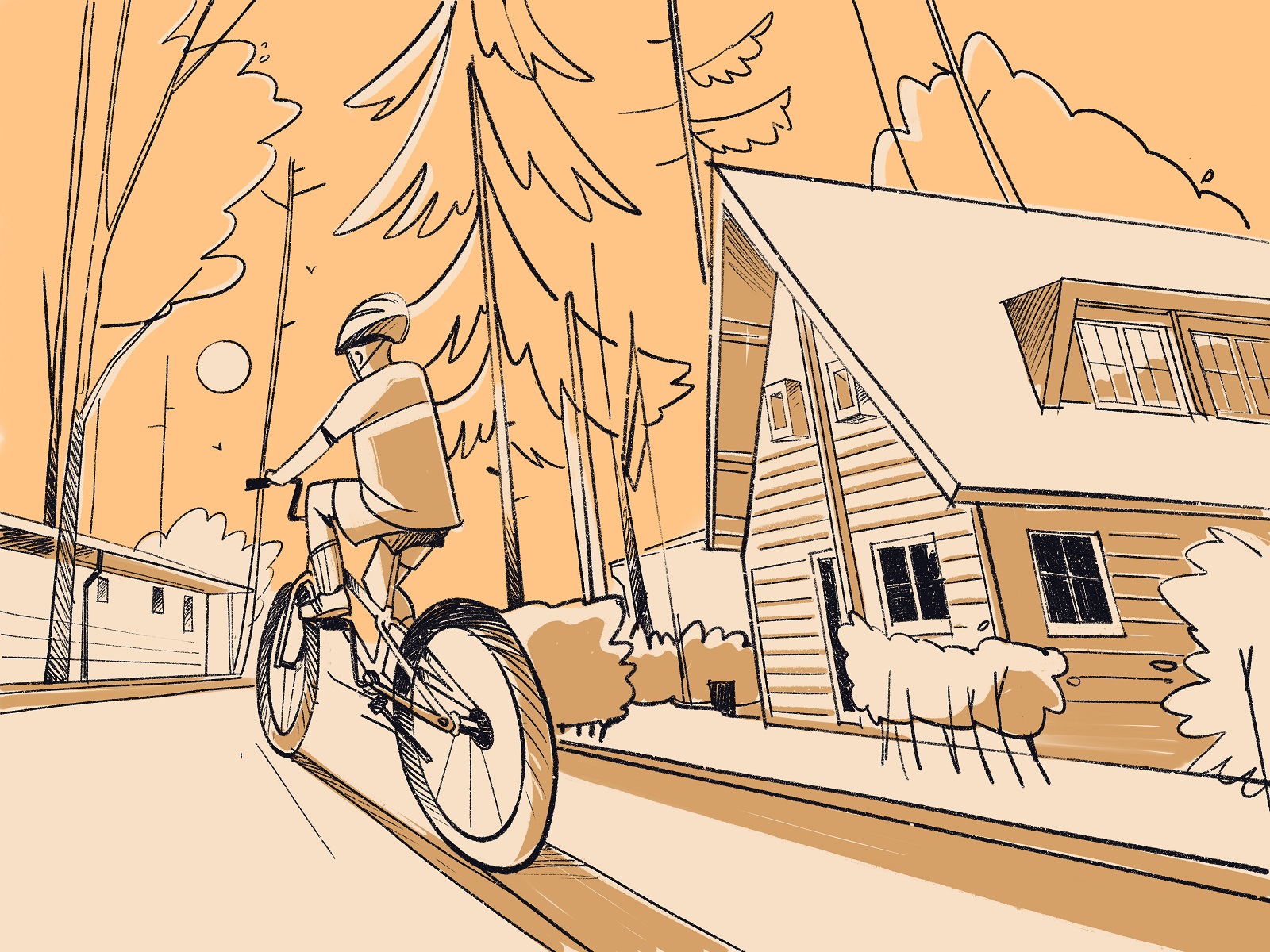 bike rider tubikarts illustration blog