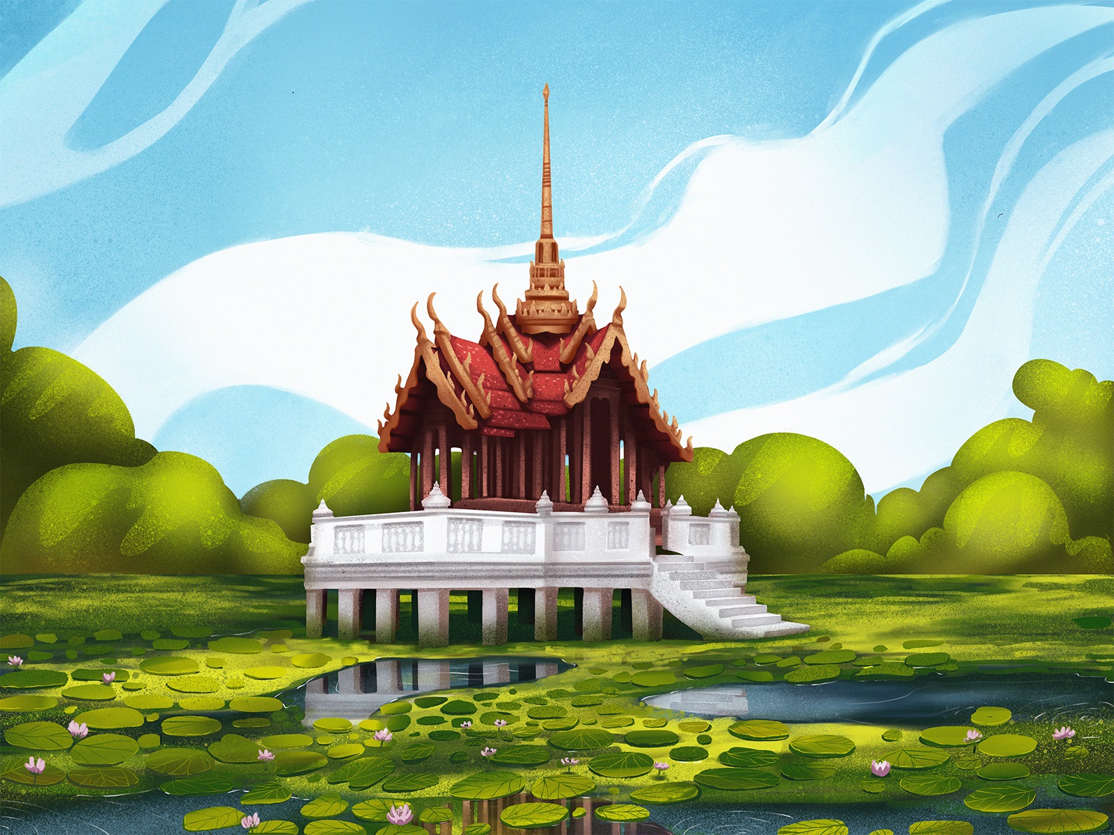 trip to thailand illustration tubikarts