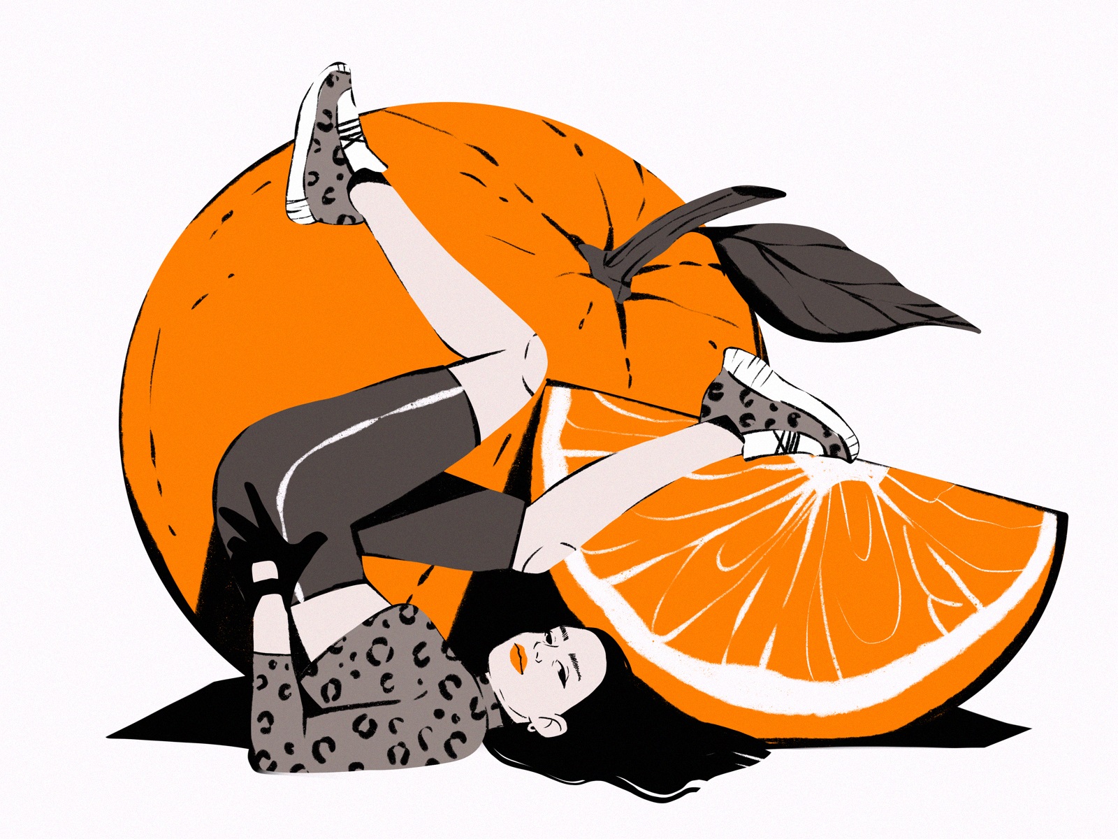 color illustrations orange tubikarts